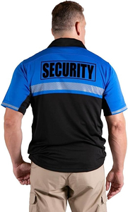 Camisas Polo de Uniforme de Seguridad de Dos Tonos, 100% Poliéster, al por Mayor, con Bolsillo con Cremallera y Franjas Reflectantes - Product Image 2