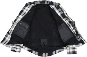 Camisa de Motociclista con Capucha para Hombre, Talla Grande, Gris/Negro, con Protección Certificada CE, Reforzada, Ignífuga, Transpirable y Resistente al Viento GK - Product Image 2