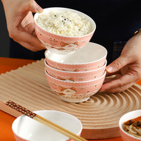 Ensemble cadeau de bols et de baguettes en céramique de style japonais YCPS48, logo personnalisé, vaisselle en porcelaine pour la cérémonie d'ouverture, souvenir