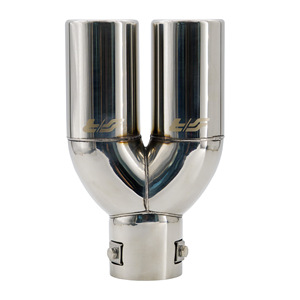 Terminal redondo de 63 mm de diámetro, doble, de acero inoxidable - Product Image 4