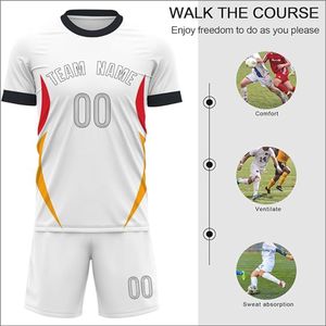 Maillots de football personnalisés Kelly de haute qualité, shorts d'été 100 % polyester, maillots entièrement sublimés pour adultes, service OEM, ensembles de styles - Product Image 6