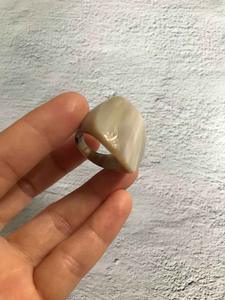 Anillo de Cuerno de Búfalo Pulido, Joyería para Fiestas, Bodas y Aniversarios, Color Natural, Gran Venta - Product Image 2