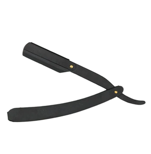 IMANS ENTERPRISES Maquinilla de afeitar de media hoja de peluquero con cuerpo de acero con logotipo gratis () - Product Image 1