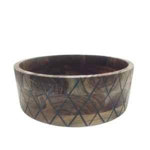 Tazón para Ensalada de Madera de Acacia Hecho a Mano de Primera Calidad, Ecológico, Desechable, Duradero, Acabado Natural, Apto para Lavavajillas, Personalizable - Product Image 4