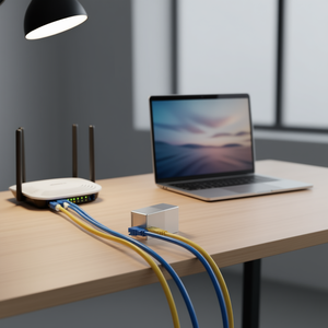 Coupleur de câble réseau Hama 5E Cat 5e, adaptateur et connecteur argentés, modèle 00200326 0814229 - Product Image 3