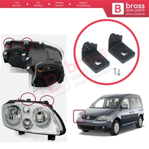 Soporte de Reparación para Faro Delantero BHL25, Juego de Soportes de Montaje, Lado Derecho, para Touran MK1 2003-2010, Caddy MK3 2004-2010, Pre-Facelift 1T09982 - Product Image 5