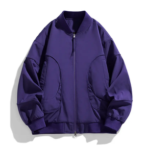 Veste bomber pour homme de haute qualité, sur mesure, vente en gros, nouveau design, style réversible avec col montant, décoration de poche, veste pour homme - Product Image 1