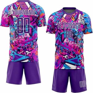 Ropa de fútbol Unisex de Club 2025 de alta calidad, camiseta de equipo de Color de diseño personalizado, uniforme de fútbol por sublimación, camiseta de fútbol - Product Image 1