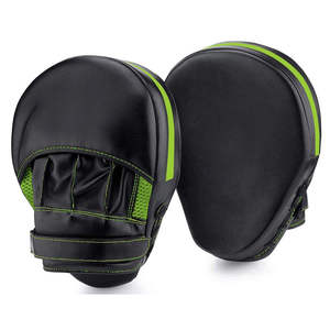 Custom Made Boxing <b>Focus</b> <b>Pads</b> Training High Quality Punching Target <b>Focus</b> Mitts Durable Original Leather Eco-Friendly Breathable - Product Image 5