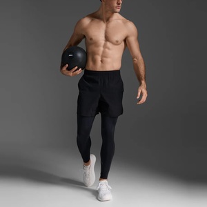 Nueva llegada al por mayor: Mallas deportivas de compresión para hombre, de alta elasticidad, resistentes a la decoloración y ecológicas, ideales para correr, baloncesto y gimnasio. - Product Image 4