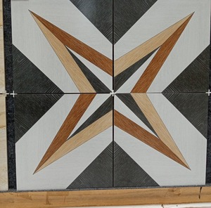 Carreaux de sol en céramique de finition mate satinée crème, design le plus populaire et économique, 396x396 mm, pour le sol du salon - Product Image 5