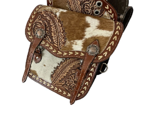 Sacs de selle de saut équestre en cuir véritable de haute qualité usinés à la main vêtements d'équitation occidentale pour chevaux - Product Image 3