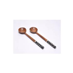 Juego de Cubiertos de Cocina de Estilo Clásico de Madera de Acacia Natural y Resina Ecológica de Lujo, Cubiertos de Alta Calidad para Venta al por Mayor - Product Image 4