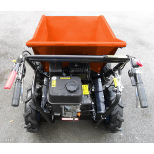 Minidumper de orugas para transporte de materiales, motorizado, fácil de operar, 5 años de garantía, colores rojo/negro/plateado/blanco - Product Image 3