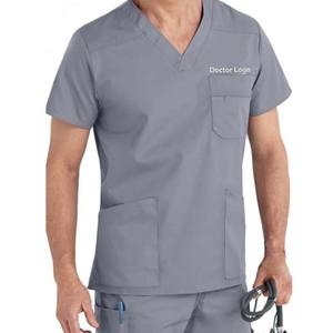 Tela de lona cómoda de alta calidad para el Hospital Scrub Tops uniformes médicos Premium para enfermeras y médicos para logotipo personalizado - Product Image 5