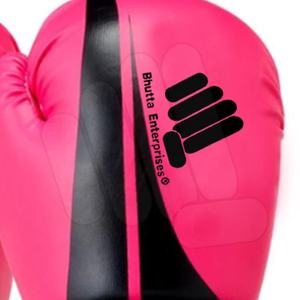 ถุงมือต่อยมวยสำหรับผู้หญิง MMA แบบเต็มนิ้วถุงมือชกมวยแบบหนังสีชมพูพร้อมโลโก้ออกแบบได้ตามต้องการ - Product Image 3