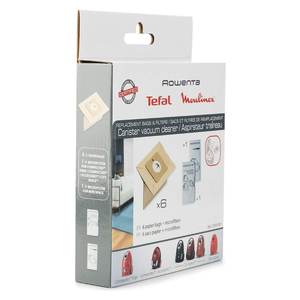 Juego de 6 bolsas de papel para aspiradora compatibles con Rowenta ZR003901, piezas esenciales para una limpieza eficiente - Product Image 2