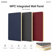 Panel Dinding Warna Solid Arang Bambu Permukaan Halus Lembut Pelapis Interior Tahan Air Tangga Gudang Hotel Tamu