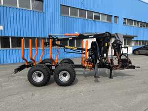 Remolque para Troncos Forestales con Grúa Hidráulica para Tractor y Uso con Garra para ATV, Alta Productividad, Garantía de 4 Años, Capacidad de 3200 kg - Product Image 3