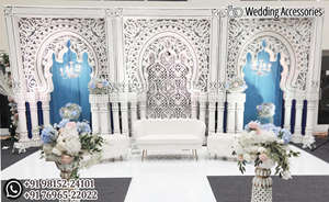 Nouvelle scène de mariage asiatique à Toronto, décorations de scène de mariage anglais, dernières tendances en matière de décorations de scène de mariage, États-Unis - Product Image 4