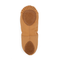 Clásicas Zapatillas de Ballet Color Rosa Claro para Niñas y Mujeres, con Parte Superior de Lona Elástica, Forro de Algodón y Suela de Cuero Genuino - Zapatos de Baile
