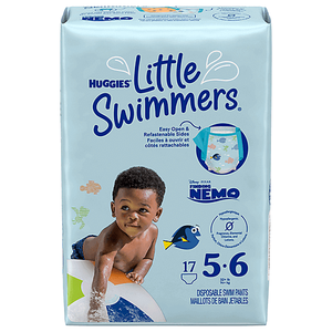 Couches de bain faciles à enfiler taille 3 pour bébés et tout-petits Huggies Little Swimmers - Product Image 1