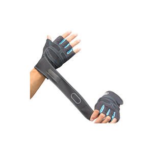 ถุงมือยกน้ำหนักบุนวมกันลื่นระบายอากาศได้สายรัดข้อมือที่สามารถปรับได้ที่จับฝ่ามือสำหรับการฝึกออกกำลังกายในโรงยิม - Product Image 4