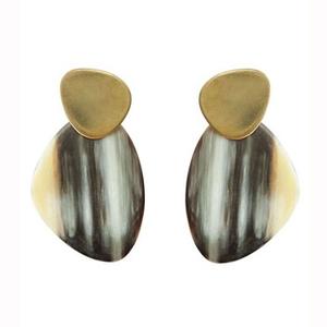 Pendientes de Aro de Cuerno de Búfalo Ecológicos de Moda, Estilo Bonito, Stock de f s international - Product Image 1