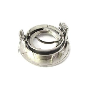 Portatesta regolabile rotondo GU10 MR16 LED con anello cromato/portalampada - Product Image 4