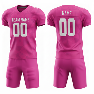 ชุดอเมริกันฟุตบอลชายแบบปรับแต่งได้ ไซส์ XL ชุดกีฬาส่วนบุคคล รวมถึงเสื้อเจอร์ซีย์ กางเกง แขนสั้น - Product Image 4