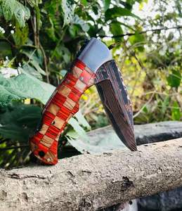 Navaja de Bolsillo de Acero de Damasco y Cobre de Edición Limitada, Mango Personalizado Hecho a Mano, Navaja Plegable, Regalo Único y Personalizado - Product Image 1