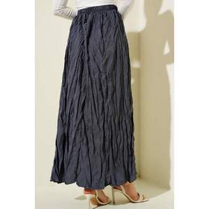 Falda Plisada con Efecto Arrugado, Color Humo, Patrón Regular, Muy Colorida - Product Image 4