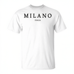 เสื้อยืดพิมพ์ลายสไตล์มิลาน อิตาลี แฟชั่นจากมิลาน อิตาลี เสื้อยืดโปรโมชั่นอิตาลี - Product Image 2