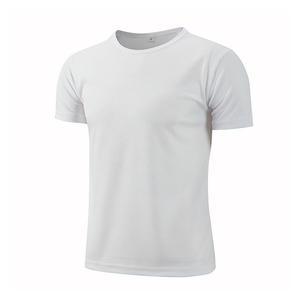 Camiseta con logotipo de impresión personalizada, camiseta de secado rápido, camisetas deportivas de poliéster a granel, venta al por mayor - Product Image 3