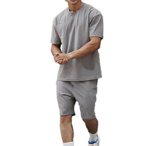 Ensembles shorts décontracté 100% coton ensembles d'été léger surdimensionné deux pièces ensembles de vêtements 2026 - Product Image 2