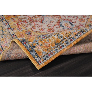 Alfombra de Área Estilo Bohemio Vintage de Netline Home 7656 - Esquema de Color Mostaza y Óxido, Conjunto de Decoración para el Hogar - Product Image 4