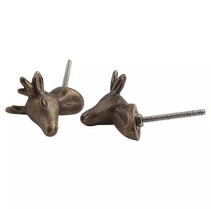 Perilla de armario de metal con lazo único de latón AK en artículo personalizado con acabado dorado para muebles de tocador/muebles de gabinete - Product Image 4