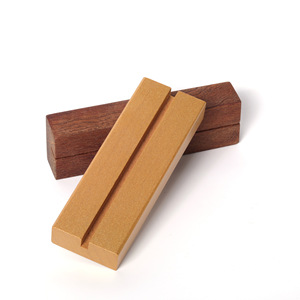 Simple <strong>Ins</strong> Charging Rectangular Wooden Base Card Fixed Desktop Creative Postcard Photo Message Clip Wooden Slot Shelf - Product Image 2