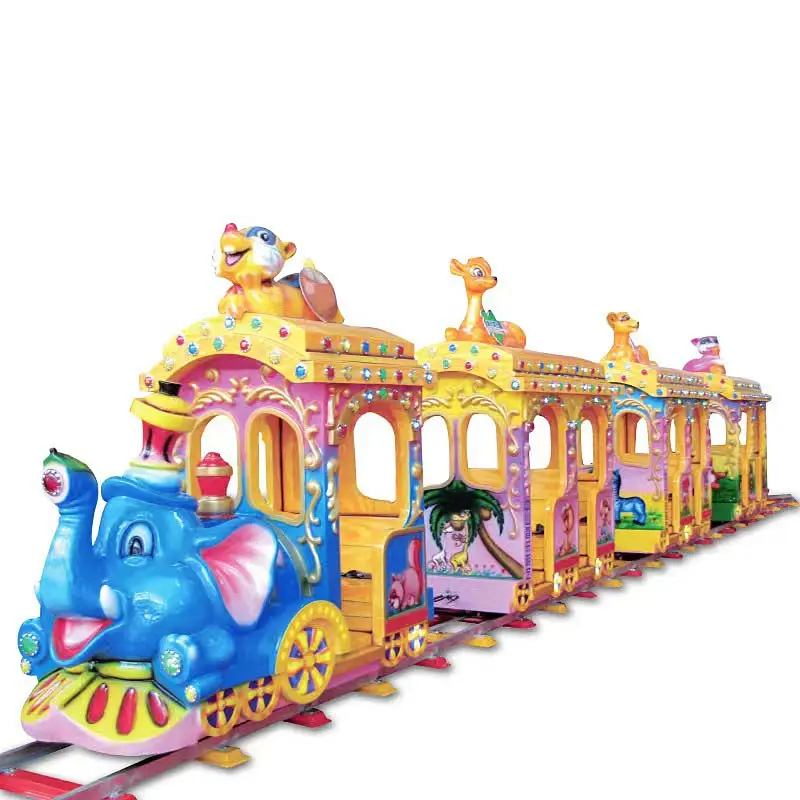 Amusement park facilities Kids Indoor playground equipment Playground Outdoor Carnival games Electric Elephant Track Train Rides