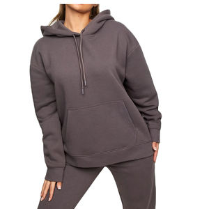 20224 Otoño Invierno moda de talla grande Casual pulóver gota hombro Sudadera con capucha para mujer Sudadera con capucha mujer ropa sudaderas con capucha - Product Image 1