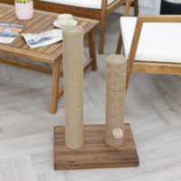 Poteau à gratter moderne et durable pour chat avec base en peluche douce pour l'entretien des griffes à l'intérieur et le jeu