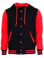 Veste à capuche de sport unisexe pour hommes et femmes Varsity Letterman Veste de baseball Vêtements unisexes