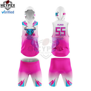 Vente en gros d'uniformes de football américain personnalisés 7on7 Forfait de sublimation Survêtements Uniformes 7v7 Gants de chemises de compression - Product Image 5
