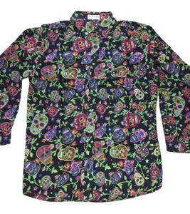 Chemise à manches longues pour homme, décontractée, à la mode, à fleurs, de plage, hawaïenne, grande taille 6XL, 2023, M-5XL - Product Image 1