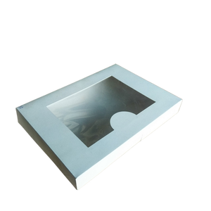 Caja de Embalaje Rígida para Donuts y Galletas, Desechable, Ecológica, de Grado Alimenticio, 8.3x10.5x2.5 Pulgadas, Cartón Francés, Impresión Offset, Transparente - Product Image 3