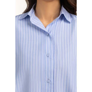 เสื้อเชิ้ตลำลองผ้าป๊อปลินเรียบง่าย รุ่น WM-CS-WS25-007 ทรงปกติ - Product Image 2