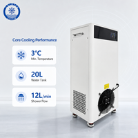 Pompe à eau glacée Omni Factory Direct, alimentée par prise secteur, capacité 20L, pour salle de sport et usage extérieur, refroidissement musculaire après l'entraînement