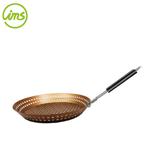 Sartén redonda para asar barbacoa con logotipo personalizado con mango extraíble - Product Image 6