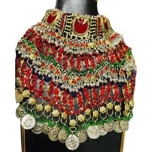 ชุดเครื่องประดับวินเทจ afghan kuchi แฟชั่นใหม่น้ำหนักเบา100% ส่งออกชุดเครื่องประดับสร้อยคอต่างหูสไตล์วินเทจ - Product Image 2