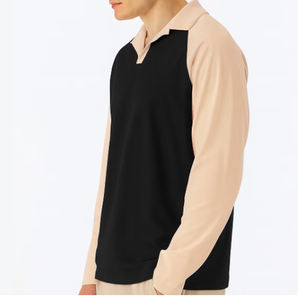 Sudadera de Hombre Casual con Cierre, Cuello Camisero, Felpa, 100% Algodón, Secado Rápido, Transpirable, Manga Larga, Corte Regular, Dos Tonos - Product Image 5